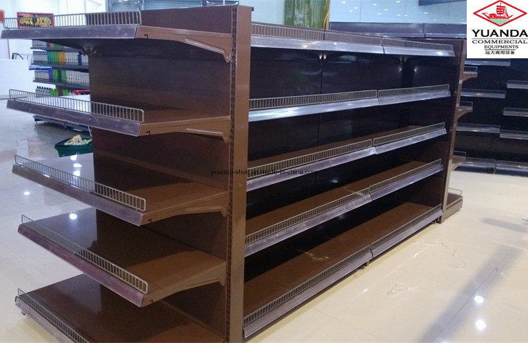 High Quality Back Panel Supermarket Display Shelf