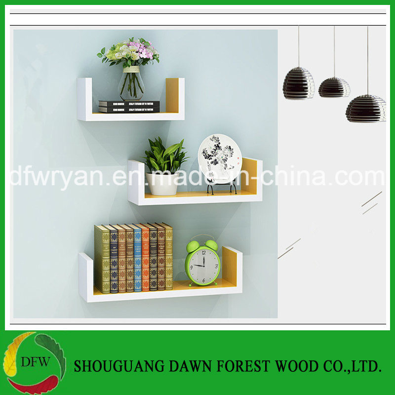 Home Furniture General Use Particle Board Decorative Wall Shelf