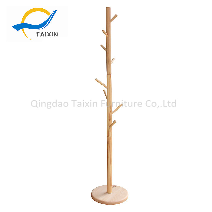 New Tree Standing Wooden Hanger for Clothing