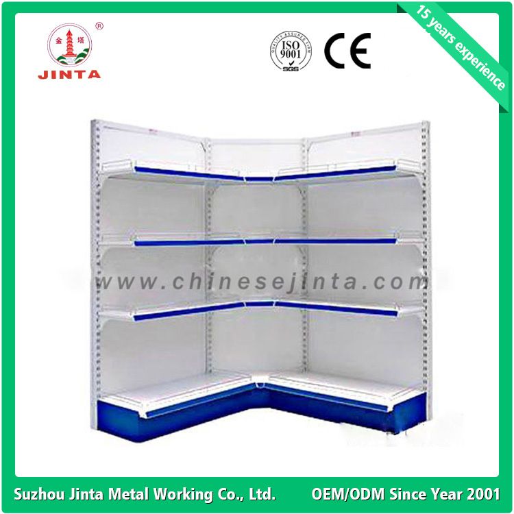 Single Sided Wall Shelf, Metal Supermarket Shelves, Corner Shelf (JT-A24)