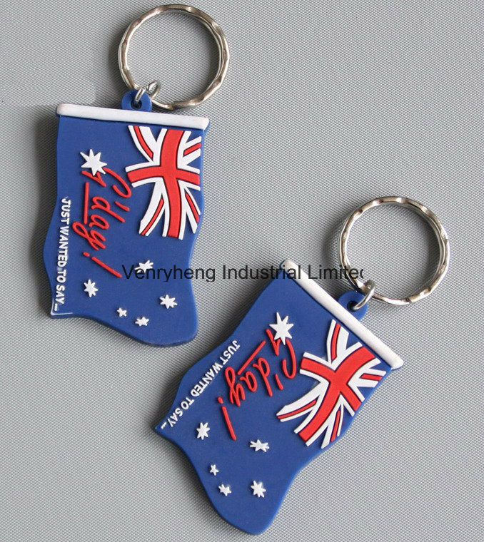 Custom 3D Soft PVC Rubber Keychain