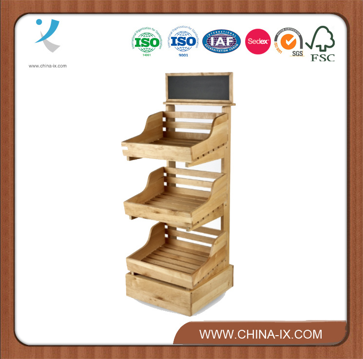 3 Tier Wooden Display Stand with 4 Tier Shelves