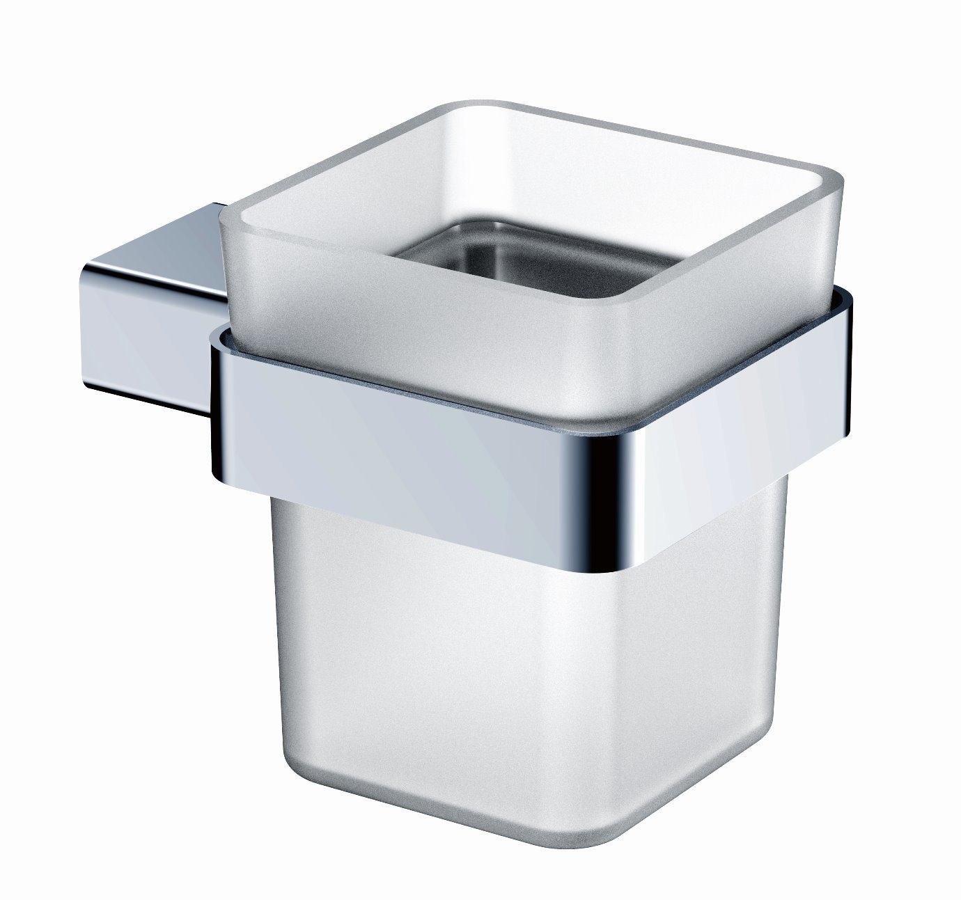 Square Bathroom Accessory Single Tumbler Toothbrush Holder