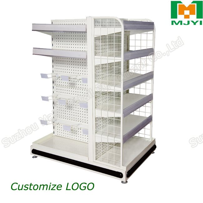 Powder Coating Metal Peforated Supermarket Standard Shelving by Manufacturer