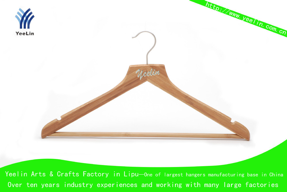 Clothing Bamboo Hangers for Retailer (YLBM6712H-NTLN1)