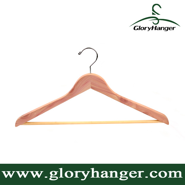 Natural Cedar Wood Clothes Hanger No Lacquering