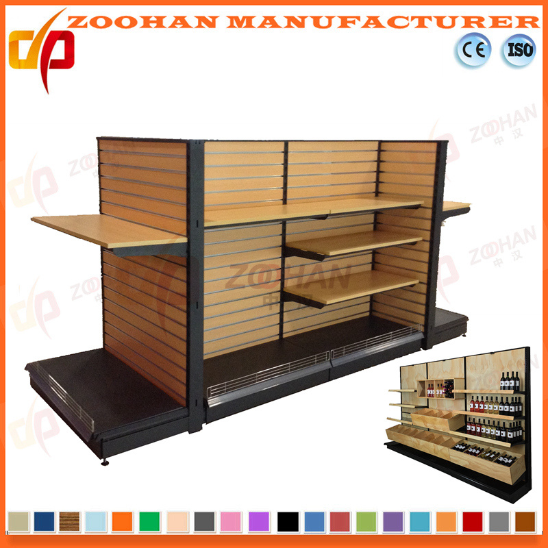 New Customized Supermarket Convenience Store Wooden Shelf (Zhs253)