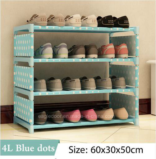 Shoe Cabinet Shoes Racks Storage Large Capacity Home Furniture DIY Simple Portable Shoe Rack (FS-06F)