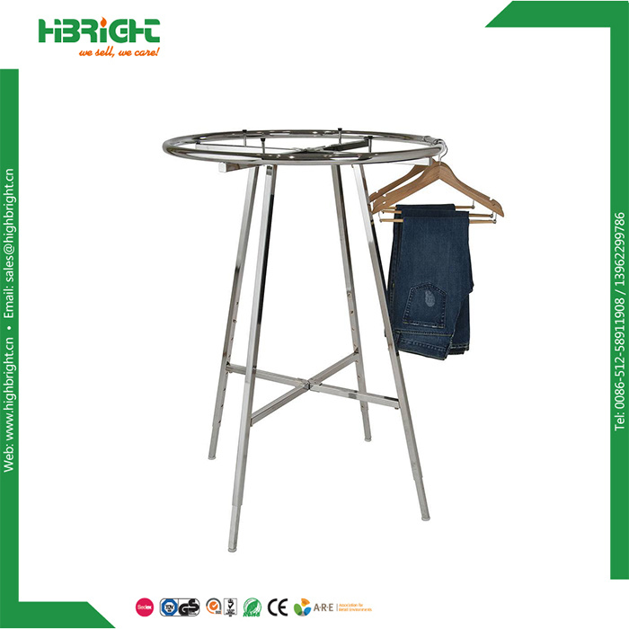 Garment Rack Movable Round Clothes Display Rack