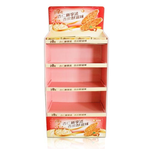 Personalized Paper Display Stand, Paper Display Rack, Cardboard Display Rack, Supermarket Shelf for Your Products