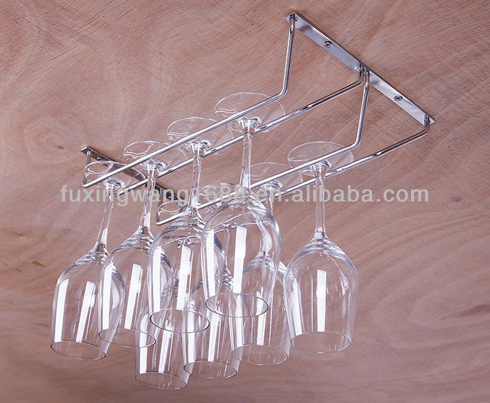 Kitchen Hanging Wire Wine Glass Rack