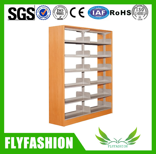 Library Steel Bookshelf Wooden Book Rack (ST-23)