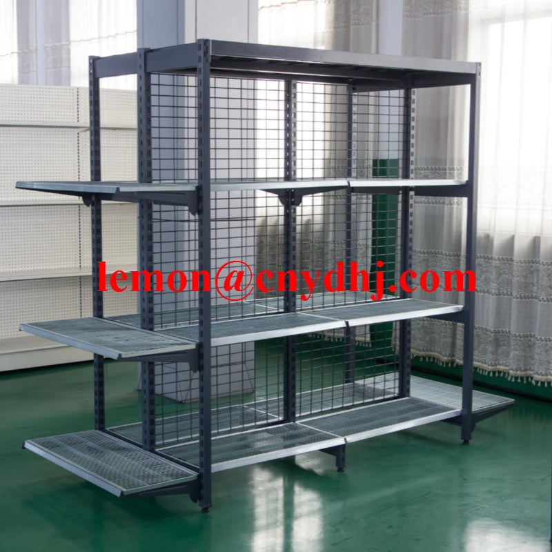 Australia Style Supermarket Zinc Metal Wire Mesh Display Shelf