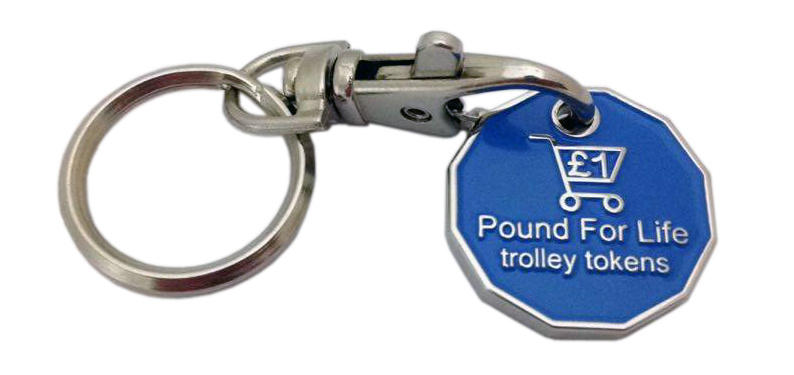 Coin Keychains, Fancy Finishing, Custom Style Available, Suitable for Promotional Gifts