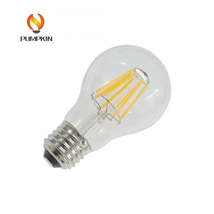 Glass Material 360 Degree 6W E27 LED Filament Lamp