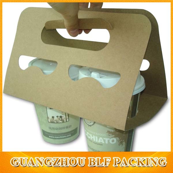 Brwon Kraft Paper Cup Holder Bag (BLF-PB349)