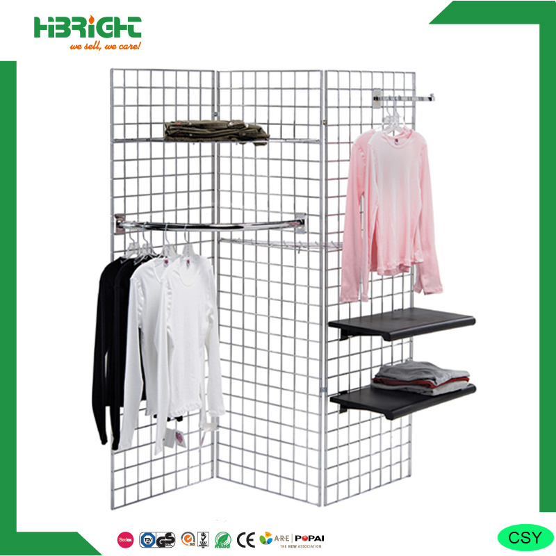 Gridwall Wire Metal Display Rack Unit