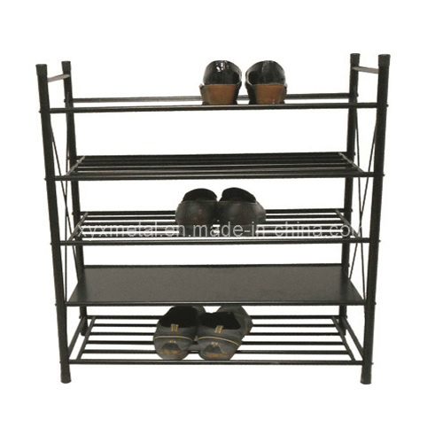 5 Tiers Heavy Duty Shoes Steel Stand Cabinet Metal Shoe Rack