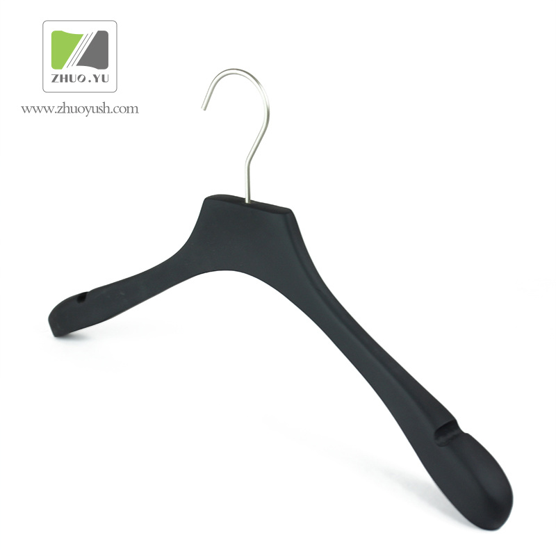 Rubber Paint Wooden Clothing Hangers for T-Shirt / Skirt