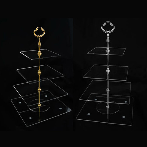 4-Layer Acrylic Display Stand, Store Cake Display Rack