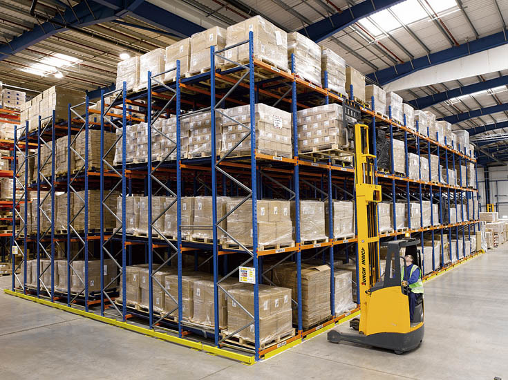 Heavy Duty Push Back Pallet Rack for Warehouse Storage