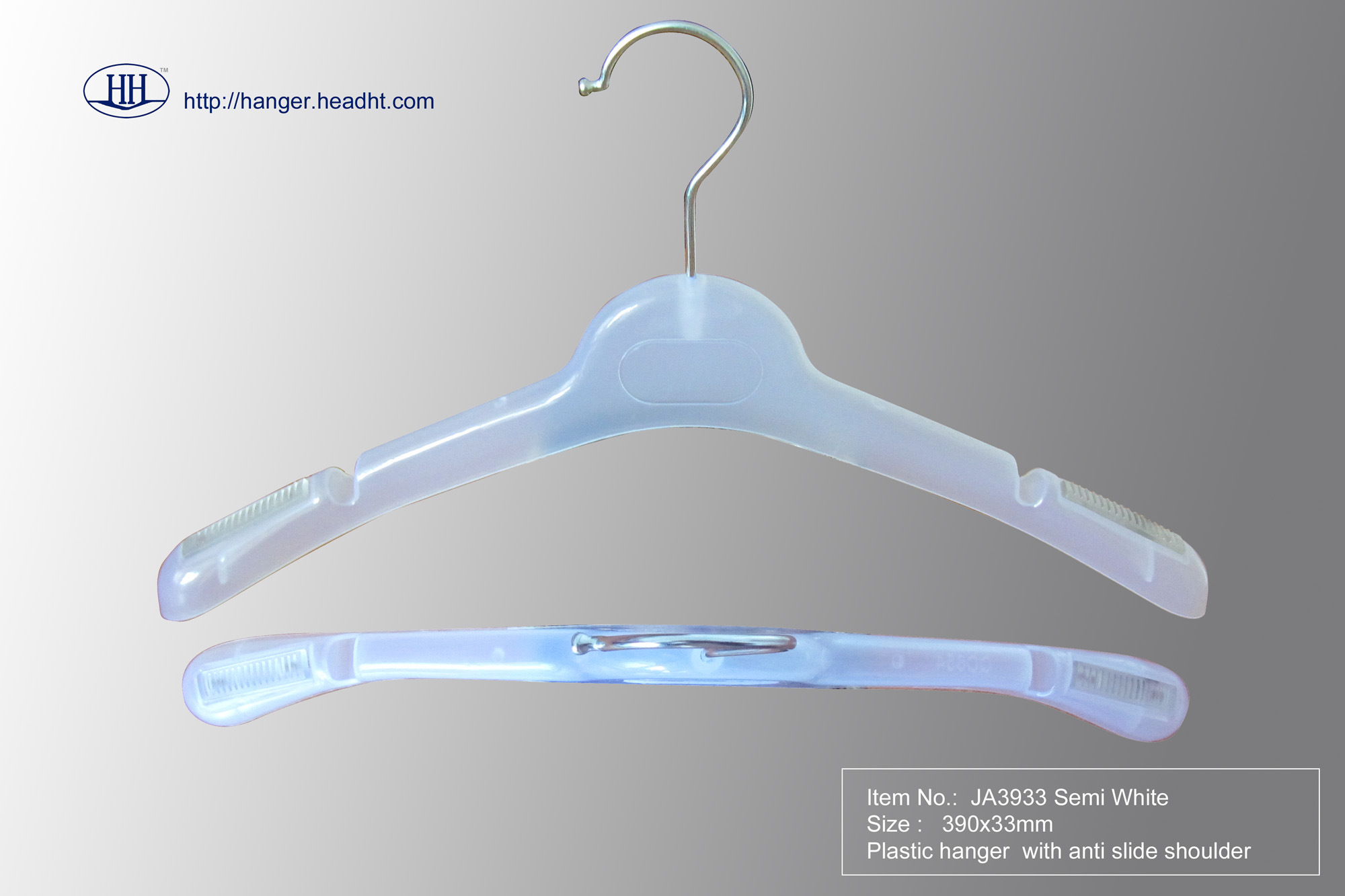 Hot Sale Plastic Hanger with Antislide Shoulder, Cheap Plastic Hanger, Plastic Jacket Hanger