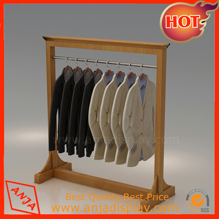 Wooden Grament Display Rack Manufacturers Clothing Store Display