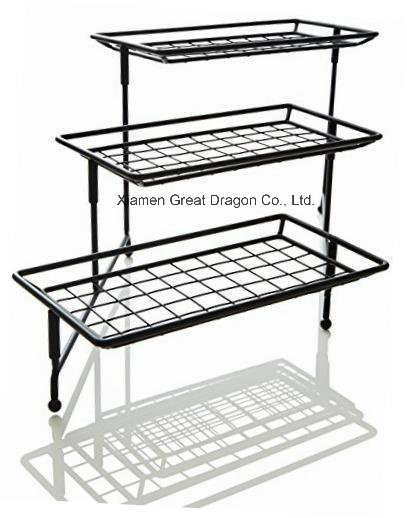 Steel Serving Rack for Displaying Fruit, Cake, Bread (STR170002)