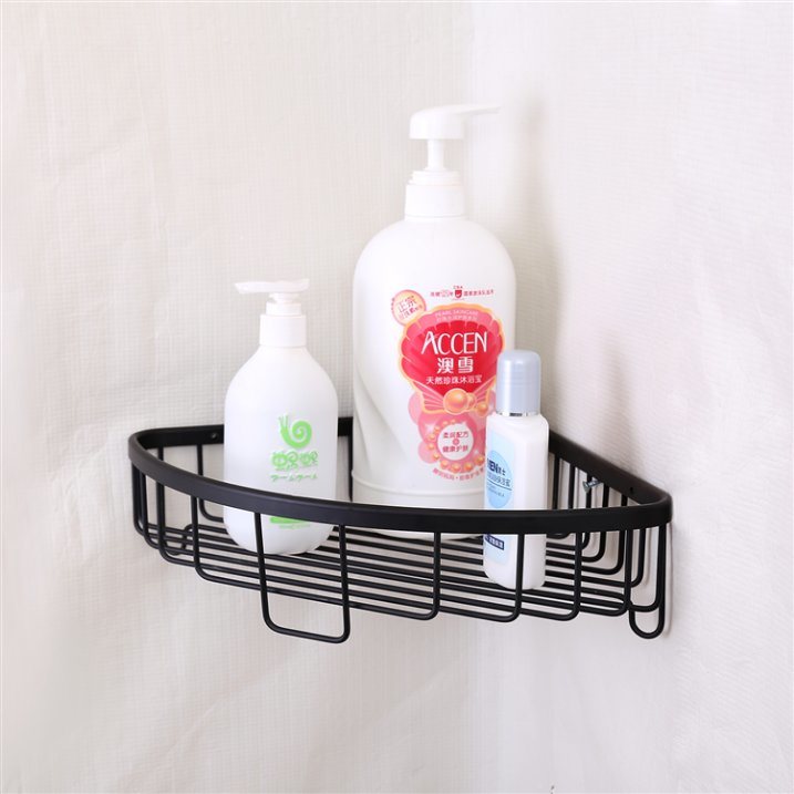 Decorative White Stainless Steel 304 Aluminum Alloy Bathroom Corner Shelf for Home