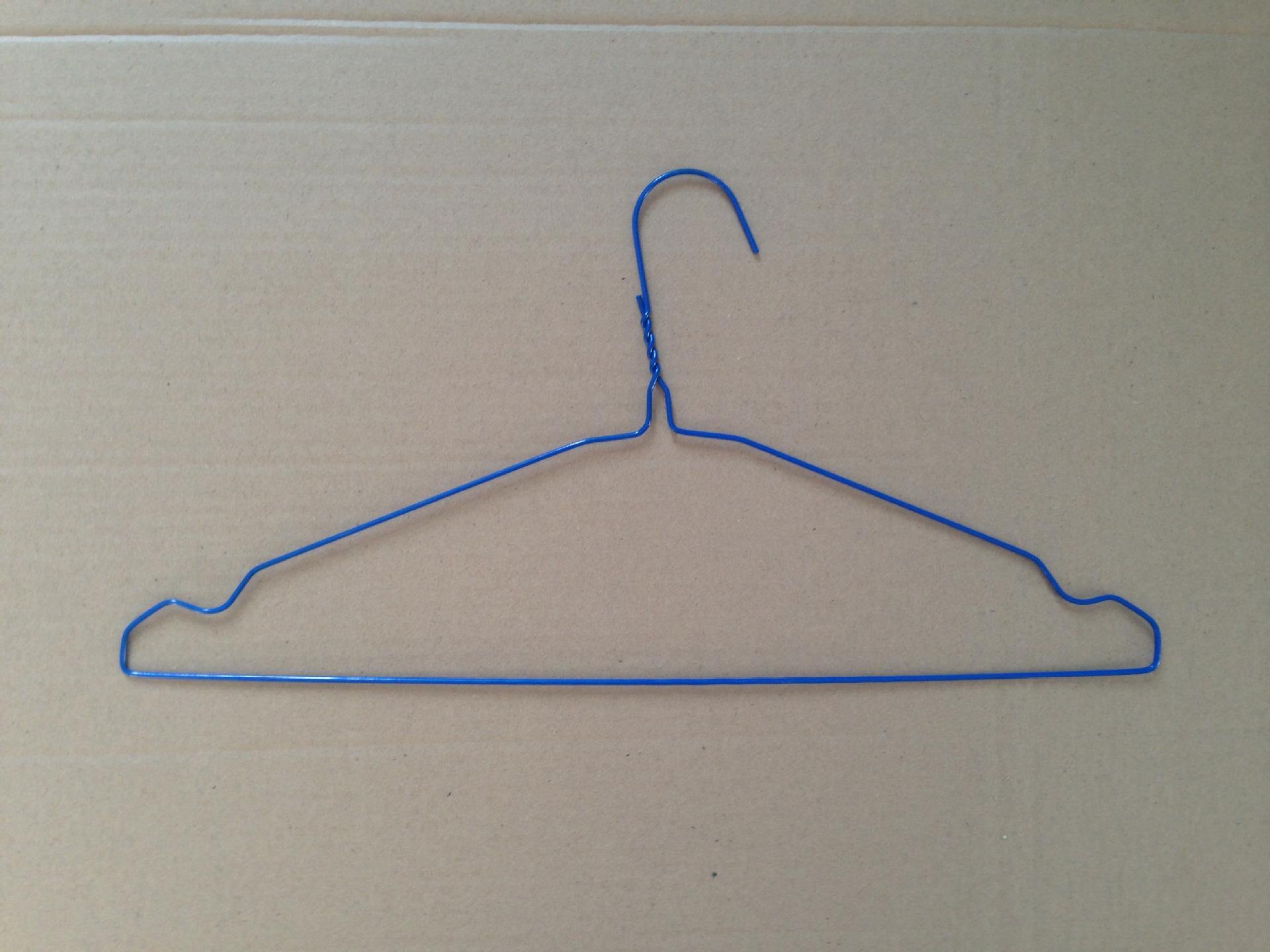 10 White Coated Wire Shirts Hanger; 18