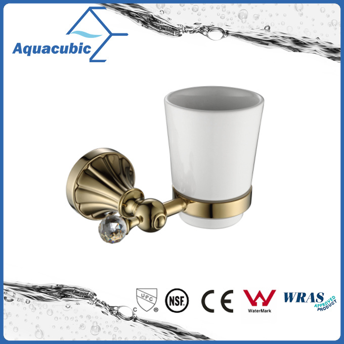 Wall Mount Single Tumbler Holder in Golden (AA9115)