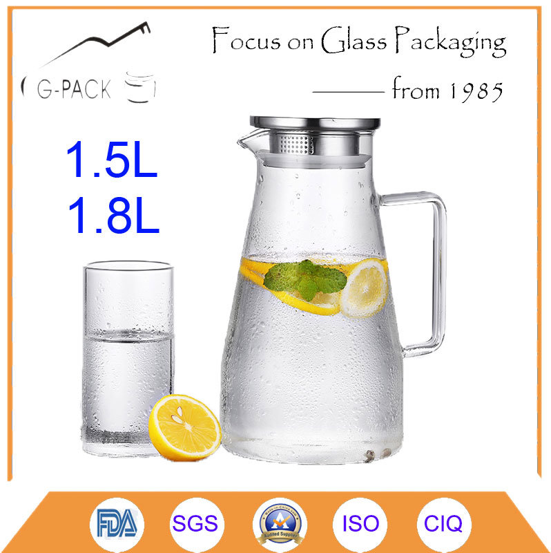 Flint Glass Pitcher for Water and Juice Purpose