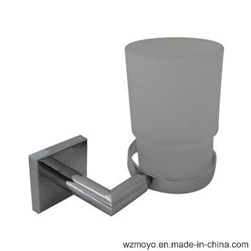 Wall-Mount Zinc Single Tumbler and Holder