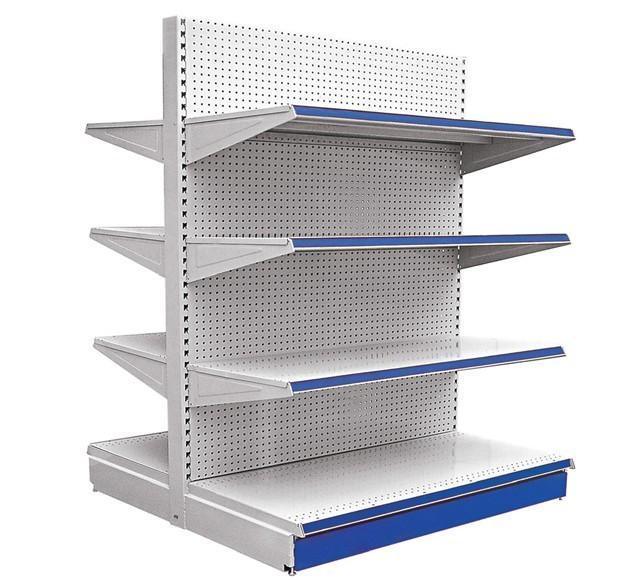 Supermarket Shelf with Hole Back Panel