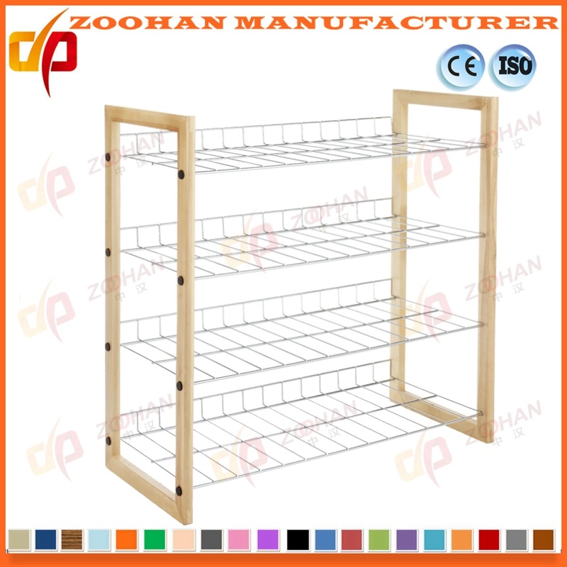 4 Shelf Closet Shoe Storage Shelving Rack Wire Shelves (Zhw85)