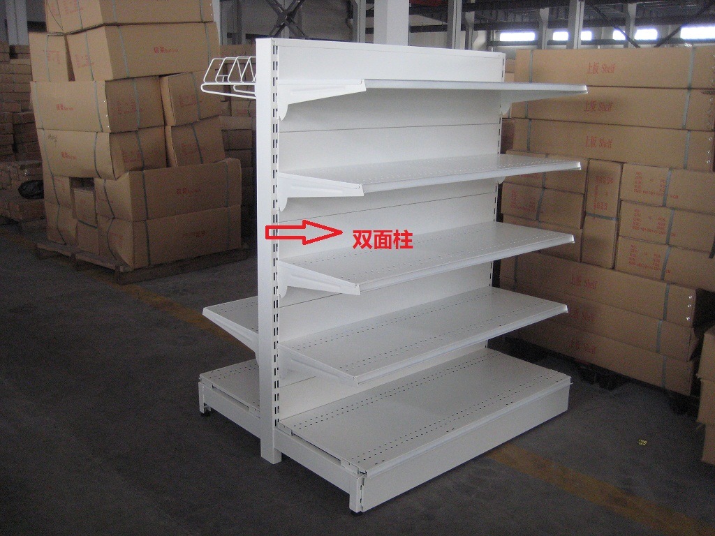 Supermarket Shelving Goods Display Rack with Pillar