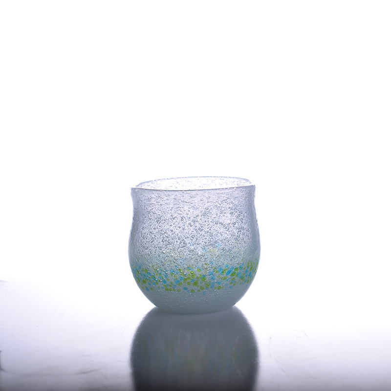 7oz Bubbled Votive Glass Candle Holder