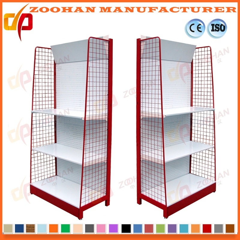 Newly Metal Wall Shelves Supermarket Retail Storage Racking Shelves (Zhs448)