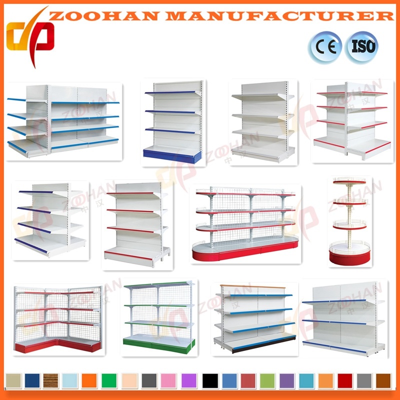 Supermarket Gondola Wall Shelf Storage Wiew Display Racks Shelving (Zhs396)