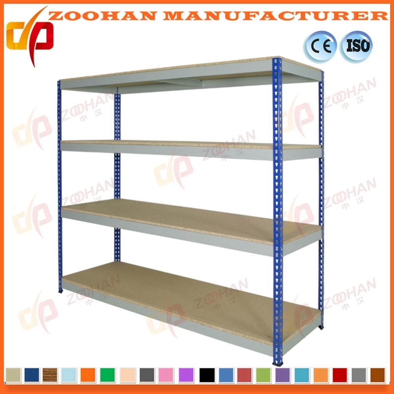 Medium Duty Strong Metal Shelves Warehouse Garage Storage Rack (Zhr256)