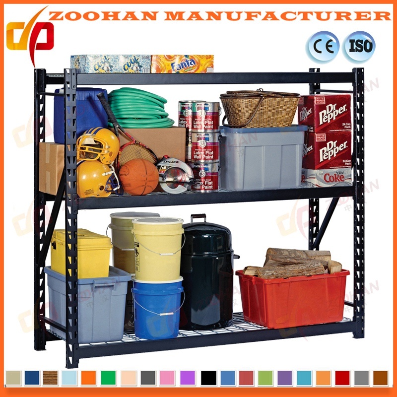 Steel Warehouse Garage Storage Shelving Racking with Wire Decking (Zhr267)