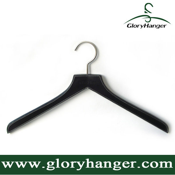 Wholesale Top Quality Simulated Leather Clothes Hanger