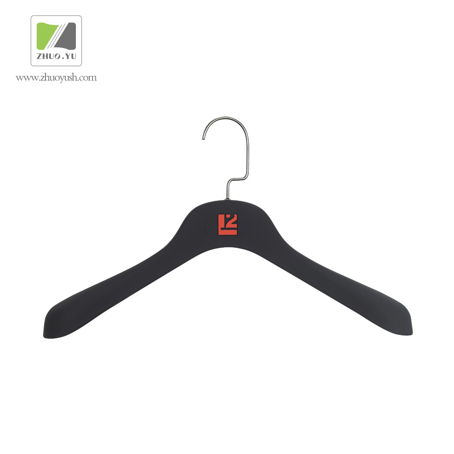 Custom Rubber Paint Coated Plastic Jacket / Clothes Hanger