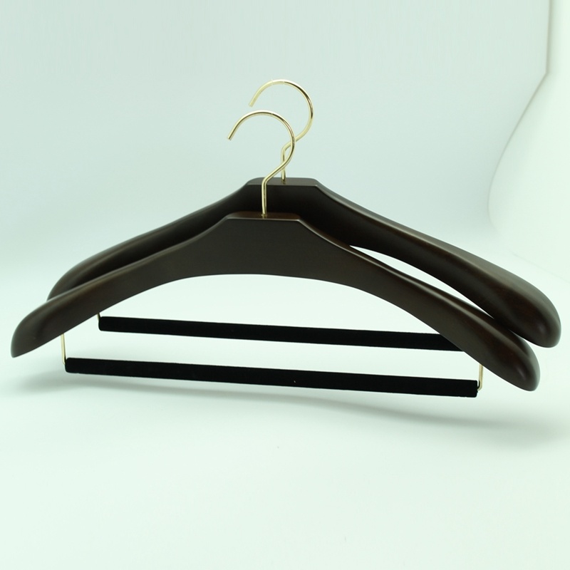 Yeelinhotel Use Coat Hanger with Velvet Flock Trousers Bar