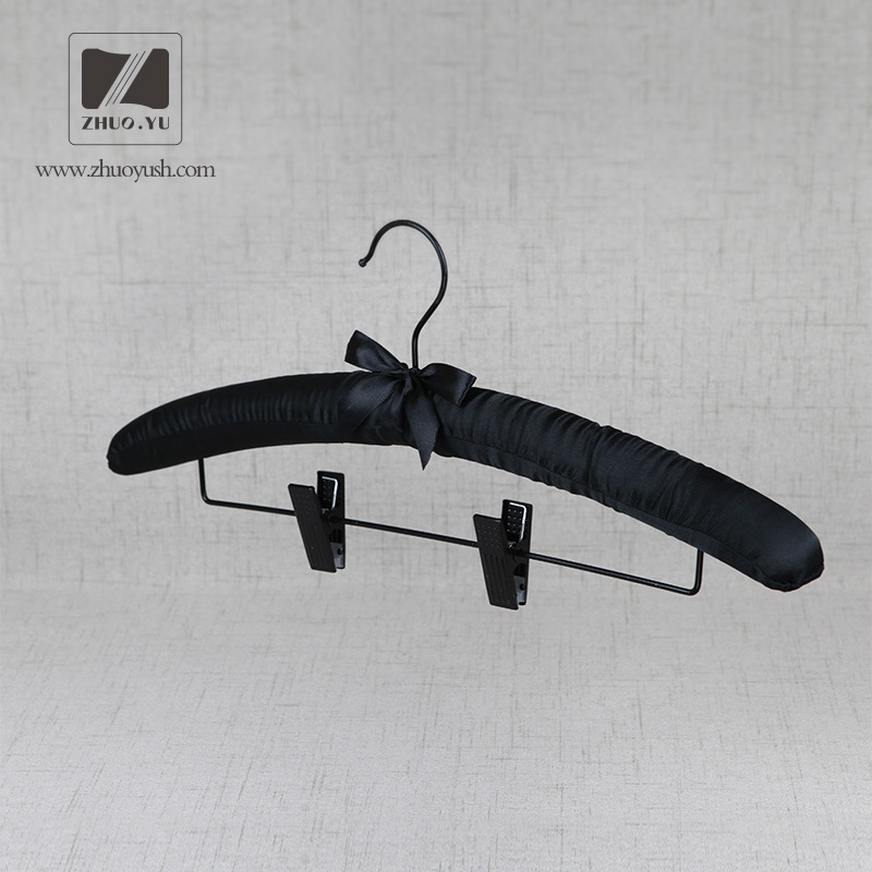 Supplying Satin Padded Pants / Clothing Hangers with Metal Clips