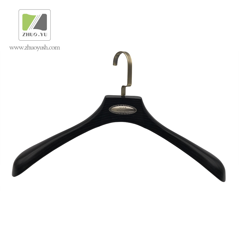 Imitation Wood Grain Plastic Garment / Bottom Hanger