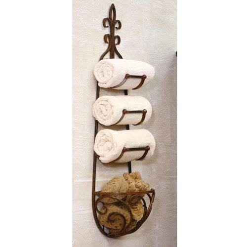 Classical Wall Mounted Bathroom Towel Holder Rack