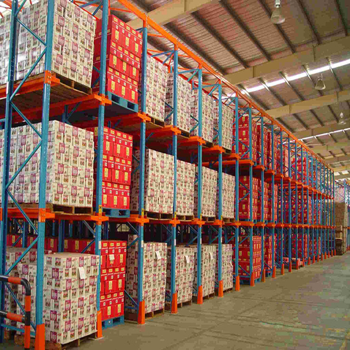 Industrial Cold Rolled Metal Storage Rack Selective Pallet Racking