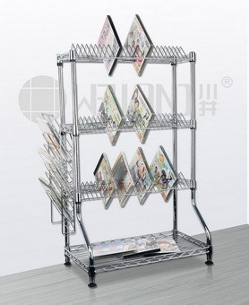 New Design Adjustable Metal CD DVD Display Rack (CJ-C1153)