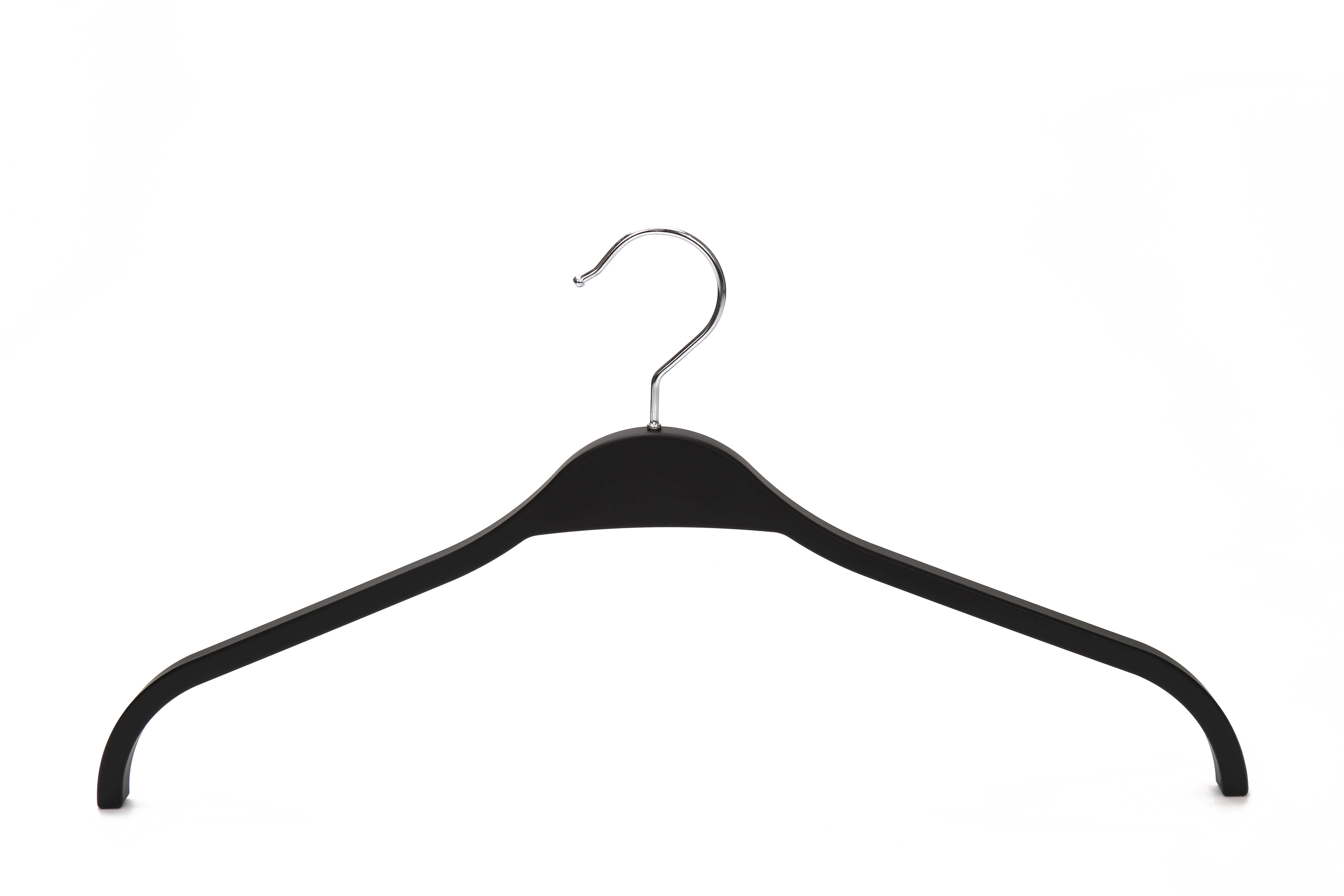 Hot Sale Luxury Black Plastic Clothes Hanger for Display